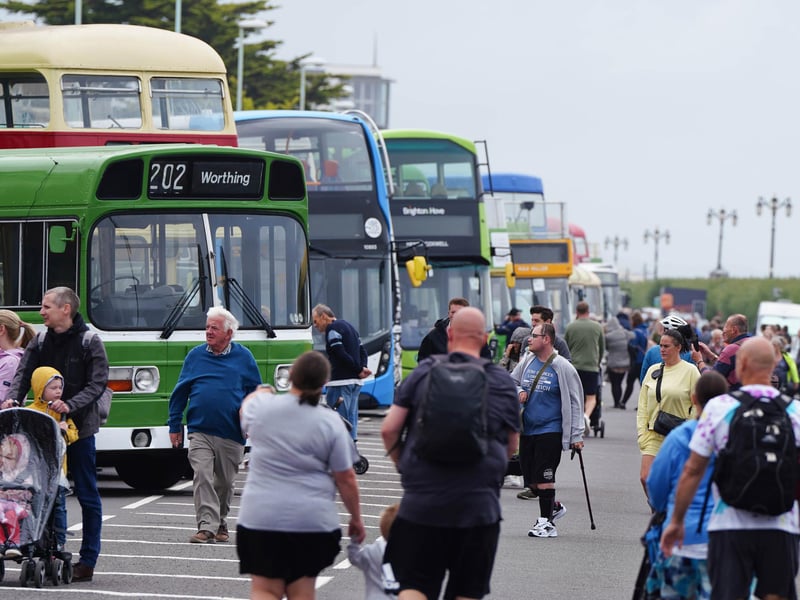 Worthing Bus Rally 2023 featured some unique vehicles on display and visitors were able to enjoy free bus rides on vintage buses