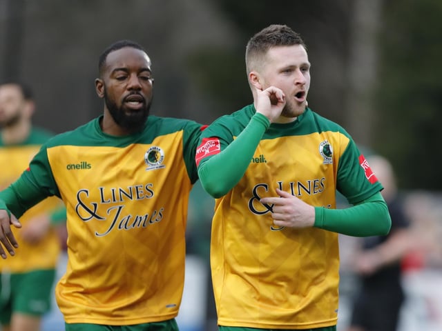 Isthmian Premier action from Horsham's dramatic home win over Wingate & Finchley on Saturday
