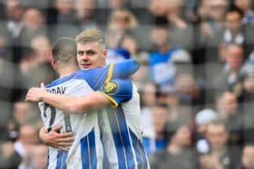 The 18-year-old striker was man-of-the-match as Albion booked their place in the FA Cup semi-final with a 5-0 victory over Grimsby Town at the Amex Stadium.
