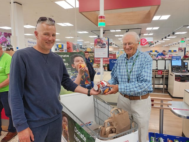 Eastbourne Foodbank's summer collection at Tesco stores throughout the town