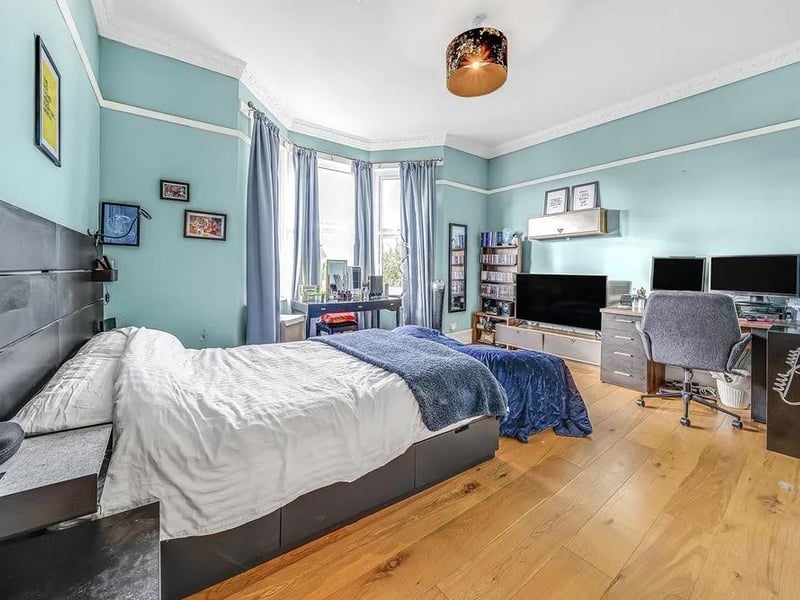 Upstairs there are four double bedrooms, three of which have en-suites