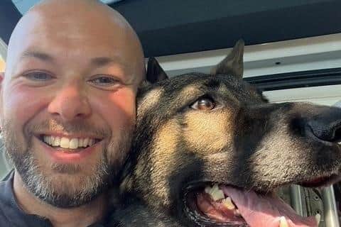 The burglars were quickly apprehended by PC Ben Barnatt and PD Skye, who has sadly since passed away. Photo: Sussex Police