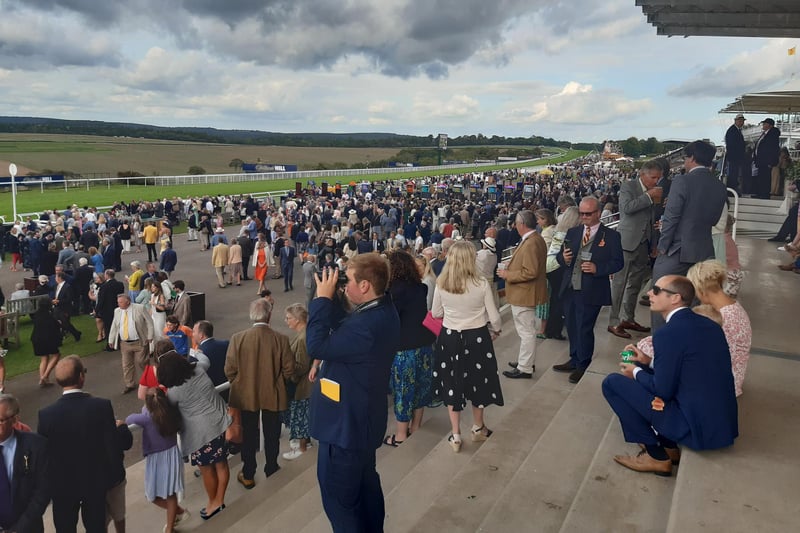 There was a decent-sized crowd at Goodwood on Friday night | Picture - Steve Bone