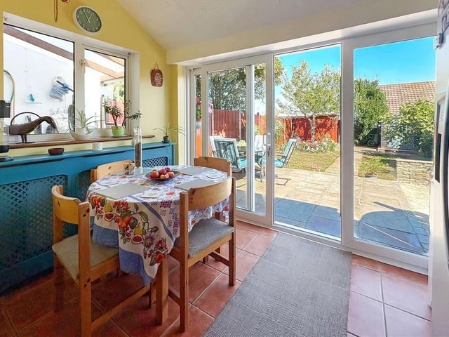 The kitchen / breakfast room has space for a breakfast table and direct access to the garden