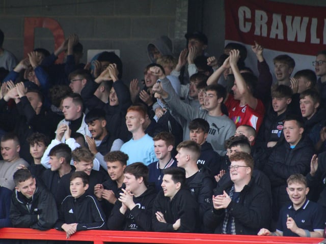 Action from Crawley Town's 2-1 win over Newport County. Picture by Cory Pickford
