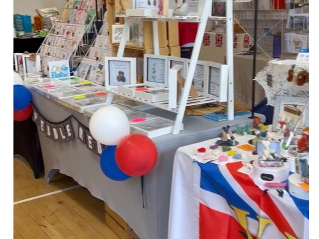 More decorated stalls