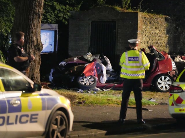 Emergency services at the scene. Picture: Sussex News and Pictures