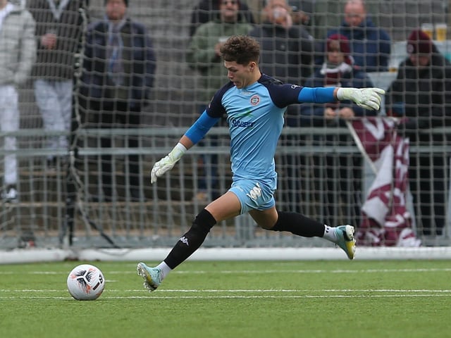 Action from Worthing FC's 3-1 home defeat to Chelmsford in the National League South at Woodside Road