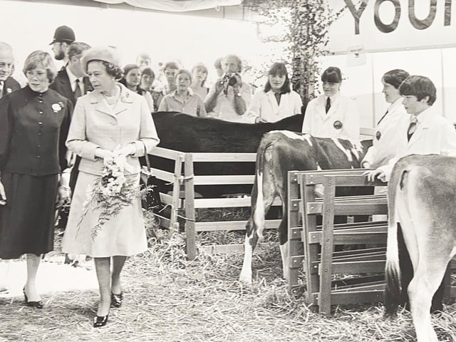 Her Majesty at the South of England Show in Ardingly in 1984
