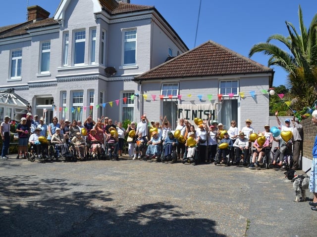 A group of 54 staff and residents took part in Highgrove House Walk and Wheel 2025