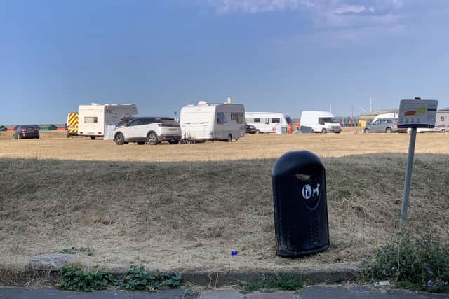 Travellers that had set up camp in St Leonards last week have now left the site, according to Hastings Borough Council.