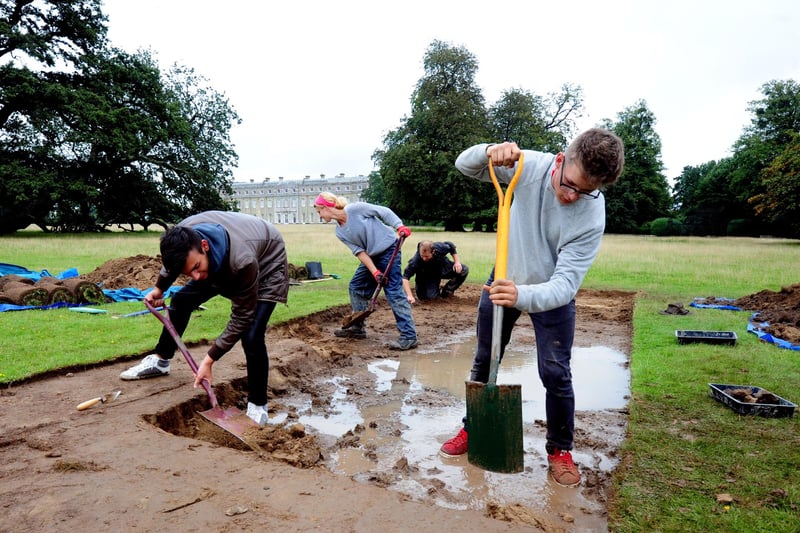 Uncovering history at Petworth Park in August 2015