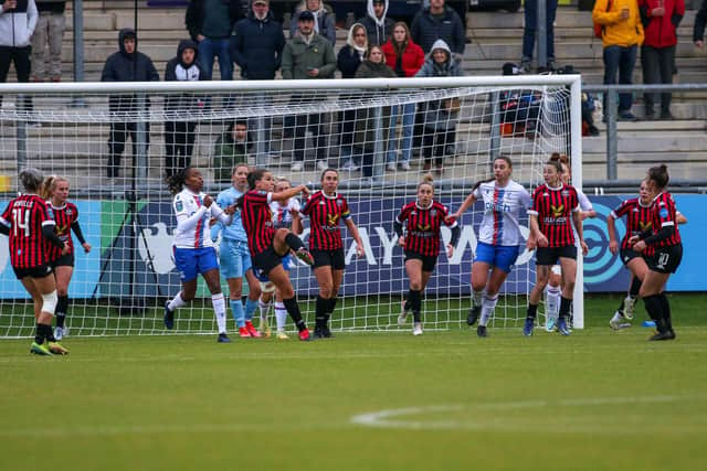 Lewes Women are back in Dripping Pan action on Sunday when London Bees visit in the FA Cup | Picture: James Boyes