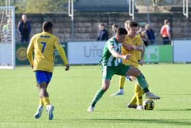 Lancing in action against Chichester City over Easter | Picture: Stephen Goodger