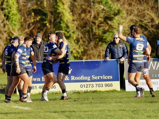 Action from Worthing Raiders v Tonbridge Juddians in National two east