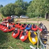 Equipment at the water sport site at New Wharf Farm in Ashurst