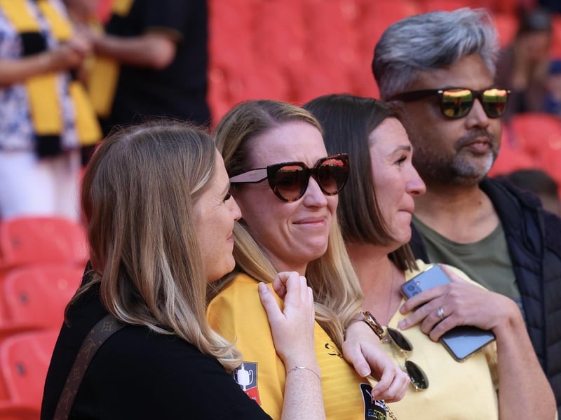 Littlehampton Town fans and players at Wembley for the FA Vase final