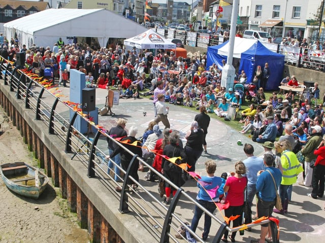 The scene on Coronation Green for the Shoreham Street Party in June 2015