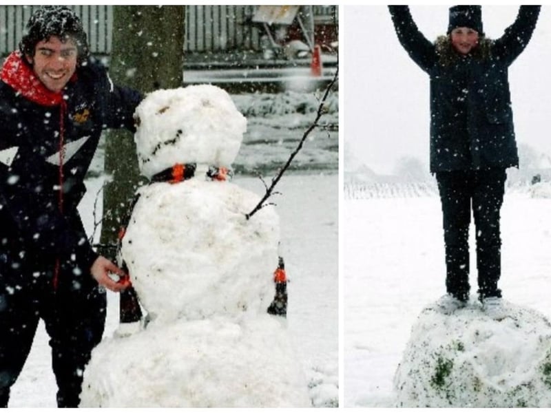 Snow in Worthing on April 6, 2008