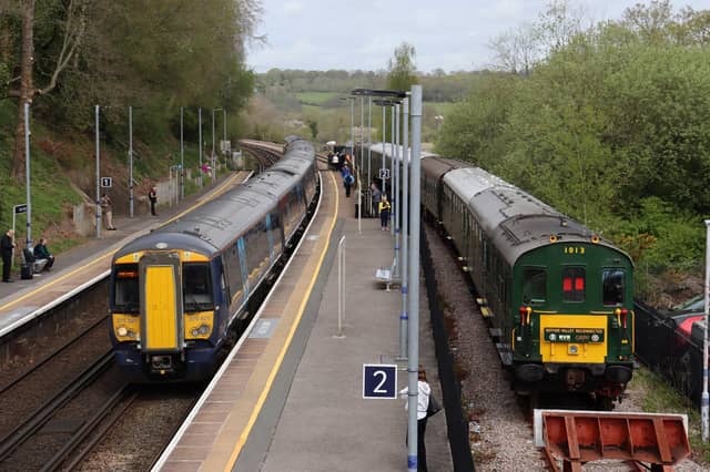 The new station at Robertsbridge Junction officially opens. Photo by Kevin Boorman.