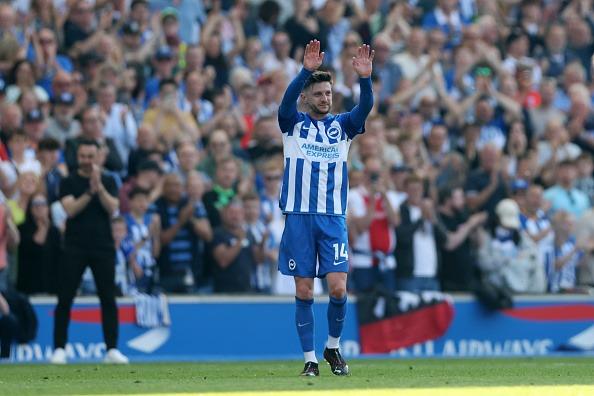 His last appearance for Brighton. Played high up the pitch and showed his usually guile but just could not unlock the defence. Well played Adam and best of luck.