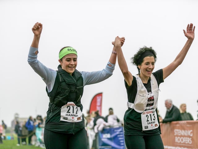 Medals, top 3s, sponsors and a variety from the course of this year's Eastbourne Half Marathon