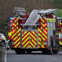 Emergency services at the scene of the collision. Picture: Sussex News and Pictures