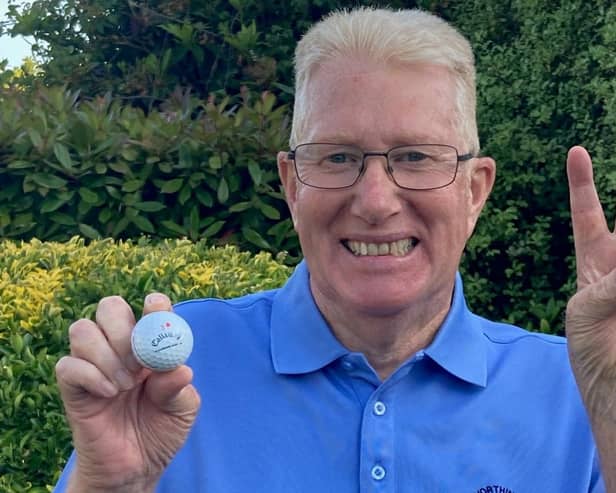 Philip Derbyshire at Worthing Golf Club - where he hit two holes in one in one round | Picture supplied by Worthing GC