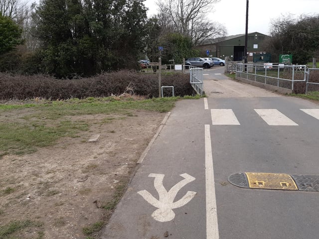 Follow the pedestrian route through to Ferring Rife, where you turn left