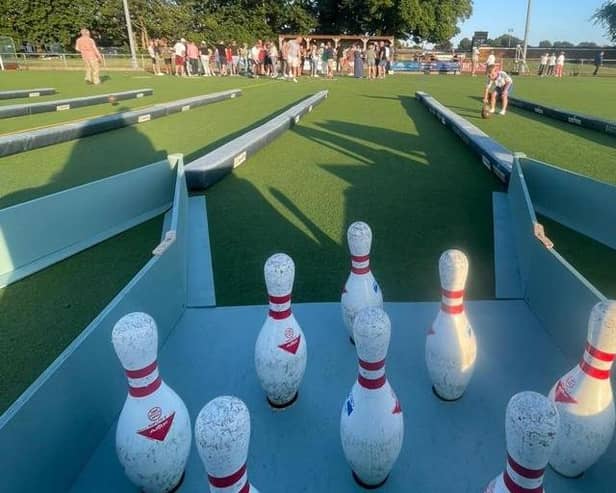Fun nights under the summer sun – last summer’s inaugural skittles competition.