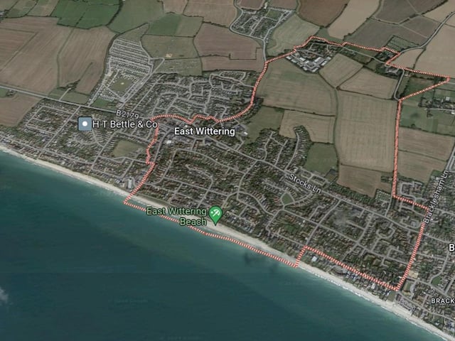 East Wittering is the area with the third-most (86.84%) 5-star food and hygiene ratings