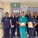 Critical care team and Nicci Parish