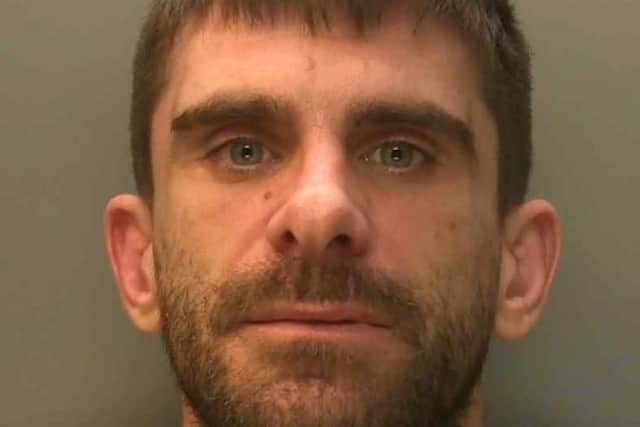 Christopher Holland, 34, of Mill Lane, Littlehampton, was arrested after a police manhunt in November 2022. Photo: Sussex Police