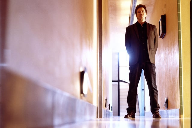 Former Depeche Mode keyboard player Alan Wilder pictured in the hallway of his Sussex home in Itchingfield in 2010. Photo: Steve Gullick