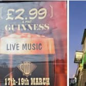 The Tower pub in St Leonards has Guinness at just £2.99 a pint all weekend