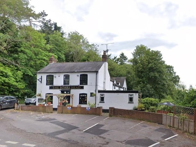 The Boars Head, in Worthing Road, Horsham, has an outside terrace and is rated 4.6 from more than 730 reviews