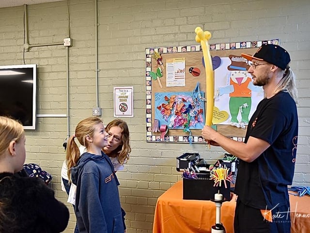 Circus entertainer Nick Cook was a massive hit with his balloon models for all the children