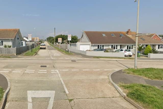 Temporary road closure will be on Hoddern Avenue in Peacehaven. Photo: Google Street View