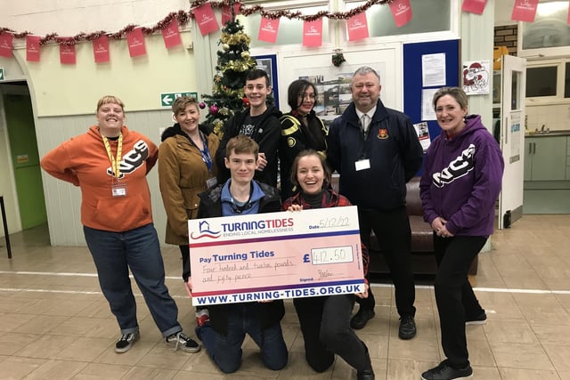 Students from The Angmering School worked with NCS to organise a charity event for Turning Tides and raised £400