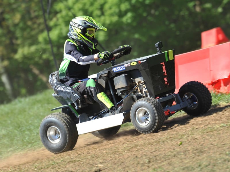 Lawn mower racing. Photo: Hollie Robards