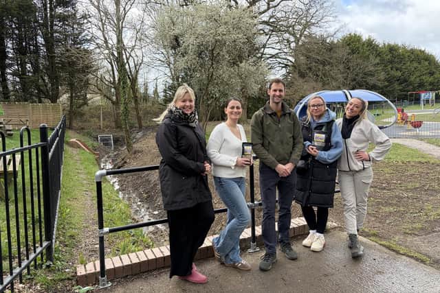 From left: Anna Branas (Parish Council Executive Officer), Jenna Fleming (Village Centre Operations Manager), Edward McLennan-Murray (Village Centre Trustee Chair), Polly Bannister (Village Centre Trustee), Rhiannon Wood (Village Centre Trustee). Pictures contributed