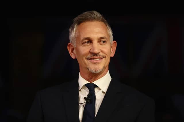 Match of the Day's Gary Lineker.