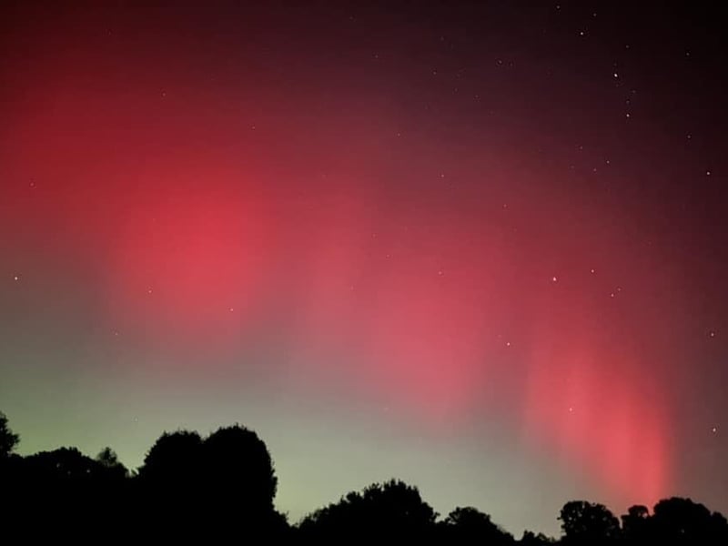 The Northern Lights captured in Horsham District