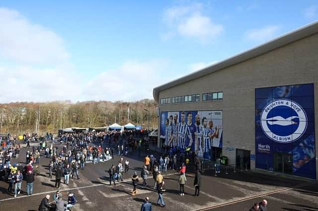 The Amex Stadium will host Manchester United in the Premier League this Saturday