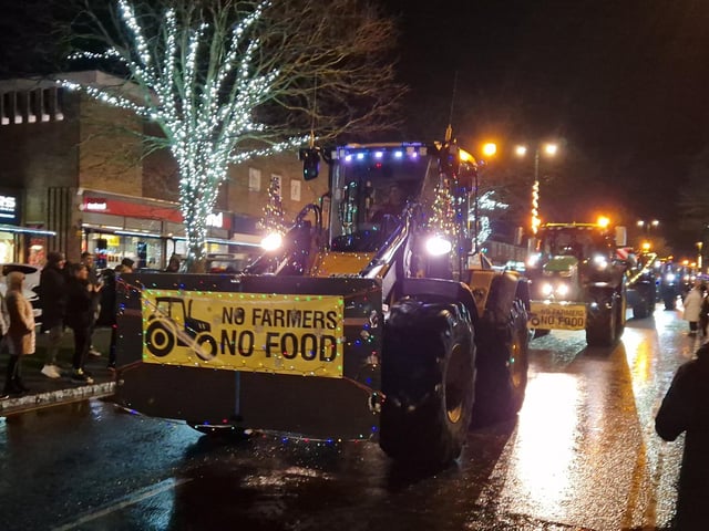 The Arundel Illuminated Tractor Run 2025 in Rustington, which it was visiting for the first time