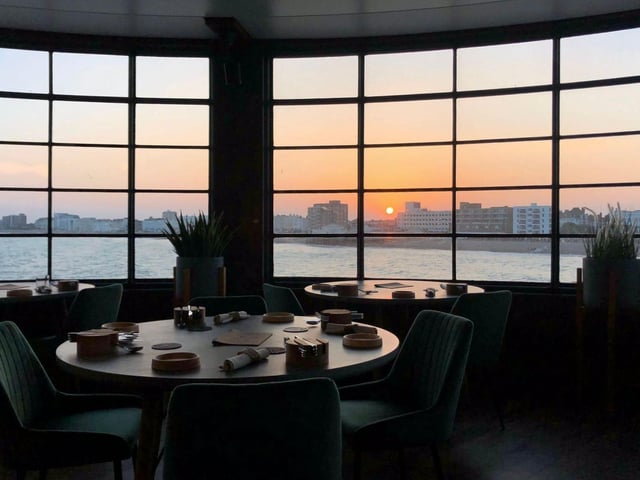 This 'exquisite culinary hotspot' has a capacity of just 25 diners with each table 'boasting the finest views on the south coast'