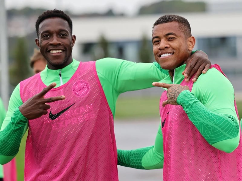 Brighton striker Danny Welbeck (l) looks fit again after missing the match against Newcastle while new arrival Igor Julio will hope to make his PL debut this Saturday