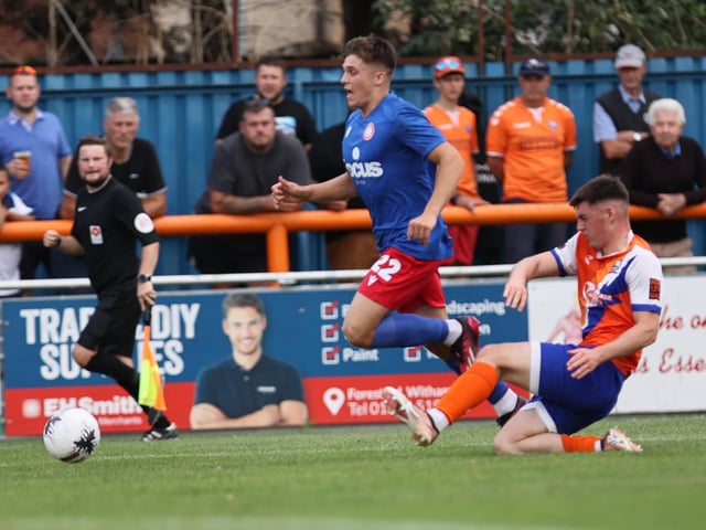 Action from Worthing's visit to Braintree in National League South