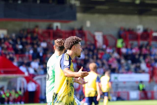 Crawley Town lost 3-1 to Cheltenham Town at the Broadfield Stadium | Picture: Thomas Forbes @thomasforbes_photography