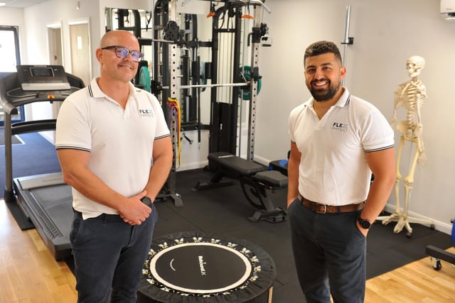 Matt Prout and Alex Kyriacou at Flex Physiotherapy in Burgess Hill